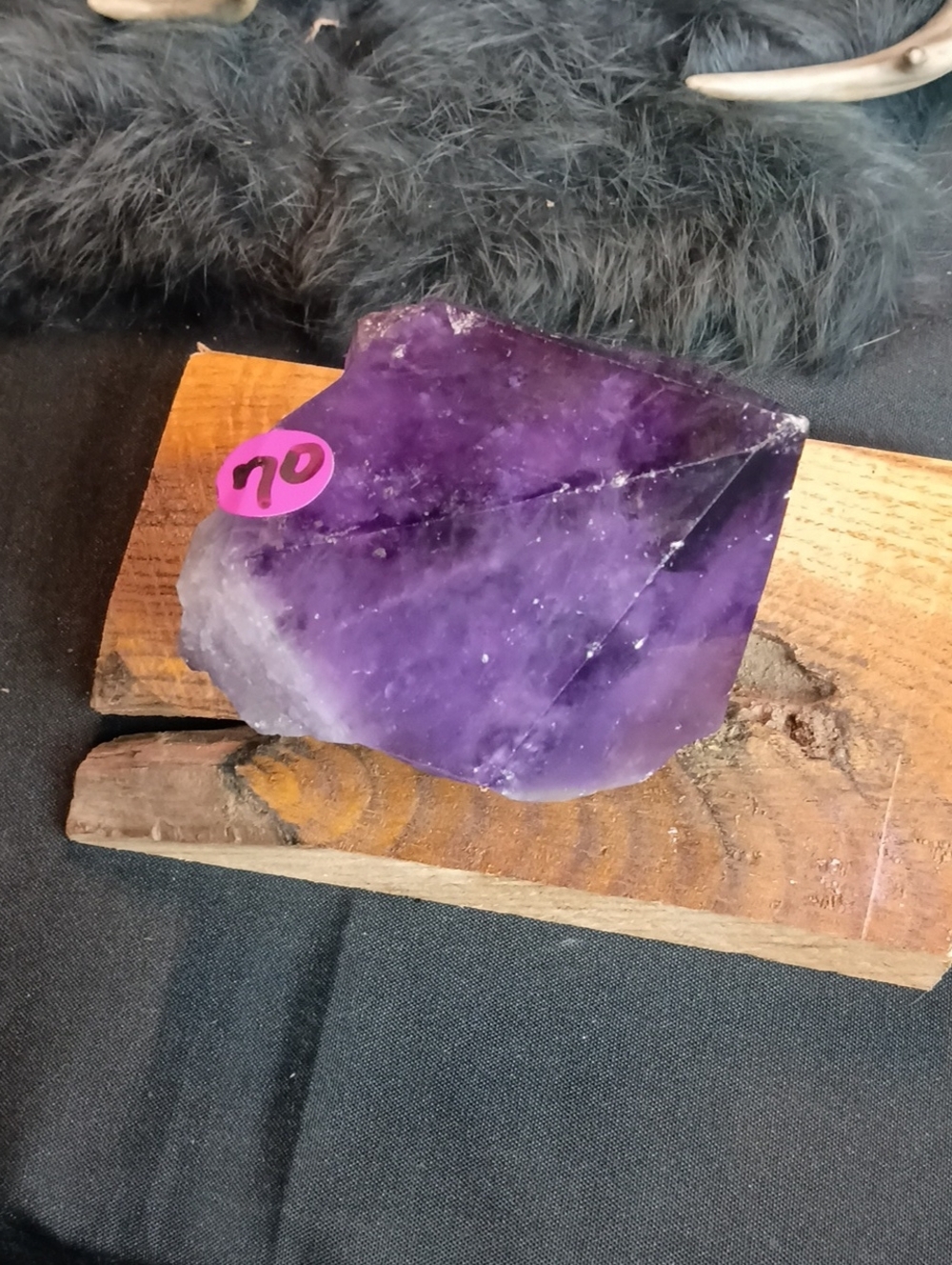 Large Purple Amethyst Crystal Point Chunk